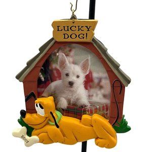 Hallmark Keepsake Disney Ornament Pluto Lucky Dog 2007 Photo Holder Christmas